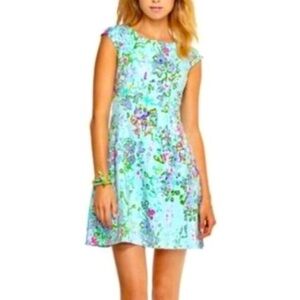NWT Lilly Pulitzer Briella Dress Mini Women’s XS Pool Blue Southern Charm